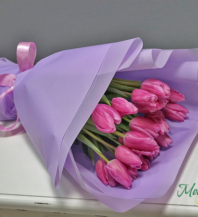 Розовые тюльпаны Фото 394x433